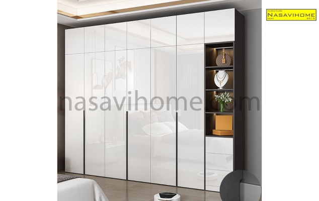 Tủ quần áo gỗ Acrylic An Cường NSVTA-0003