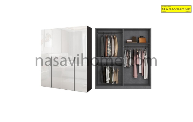 Tủ quần áo gỗ Acrylic An Cường NSVTA-0003