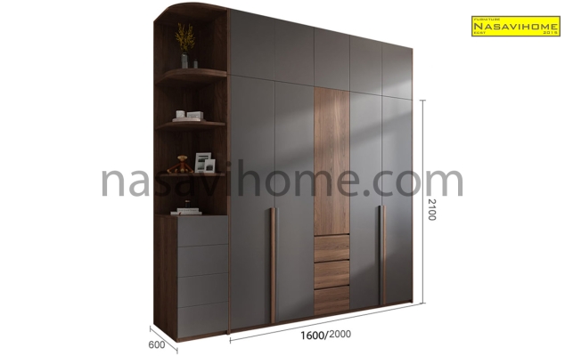 Tủ quần áo gỗ Melamine An Cường NSVTA-0007